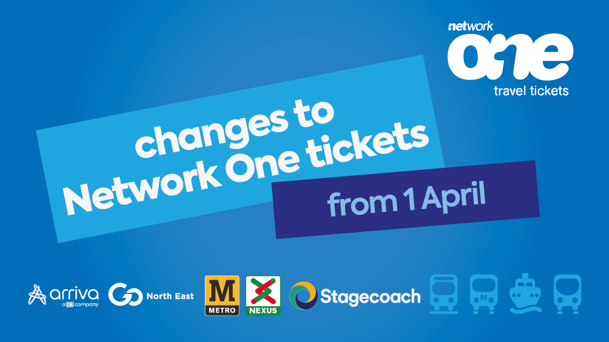 Changes to Network One tickets from 1 April Go North East